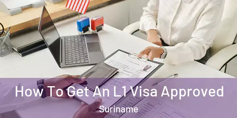  How To Get An L1 Visa Approved Suriname